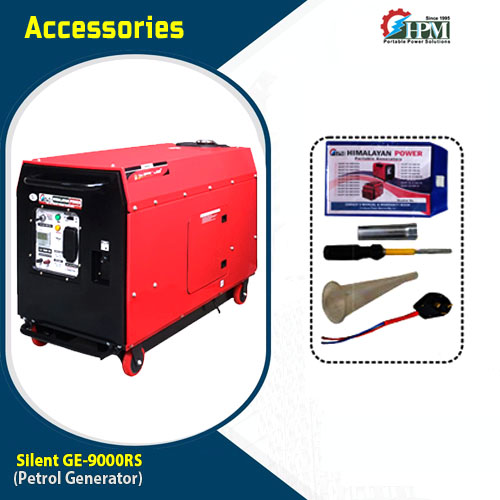10 KVA Super Silent Portable Petrol Generator, Petrol Run, Recoil & Self Start Model Silent GE-9000RS 